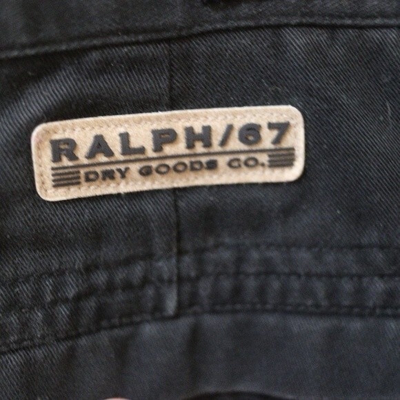 Vintage Ralph Ralph Lauren  Black Baggy Wide Leg Chino Jean's 10 90s y2k - Picture 10 of 16